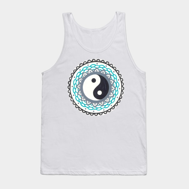 Mandala Yin and Yang, variant 1 Tank Top by Kunst und Kreatives